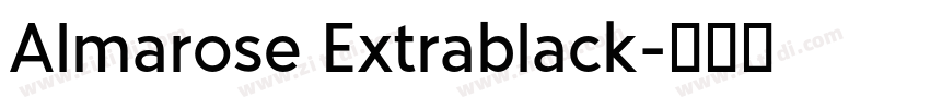 Almarose Extrablack字体转换